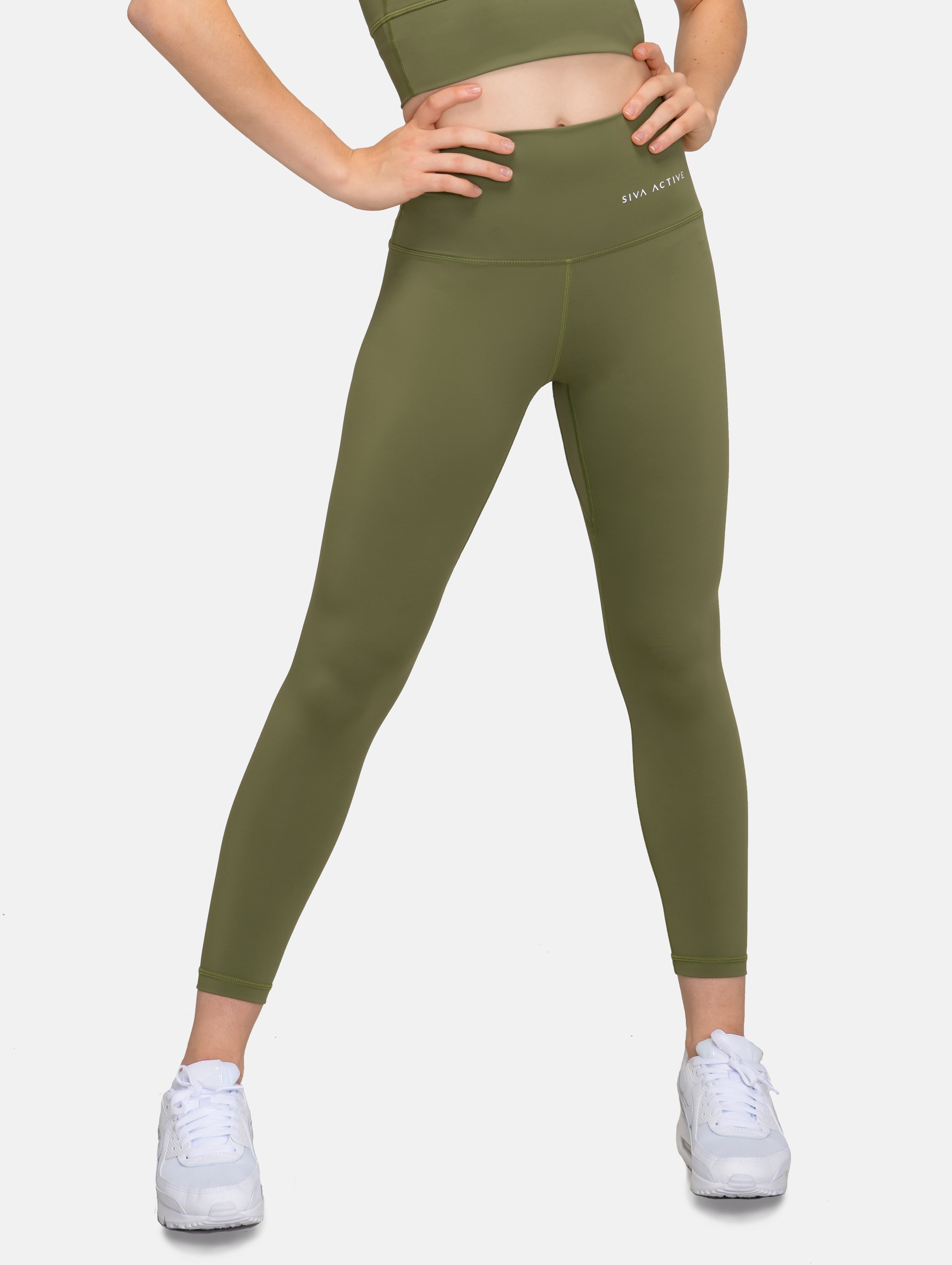 Nivina - Cedar - Green leggings with flare - Molo